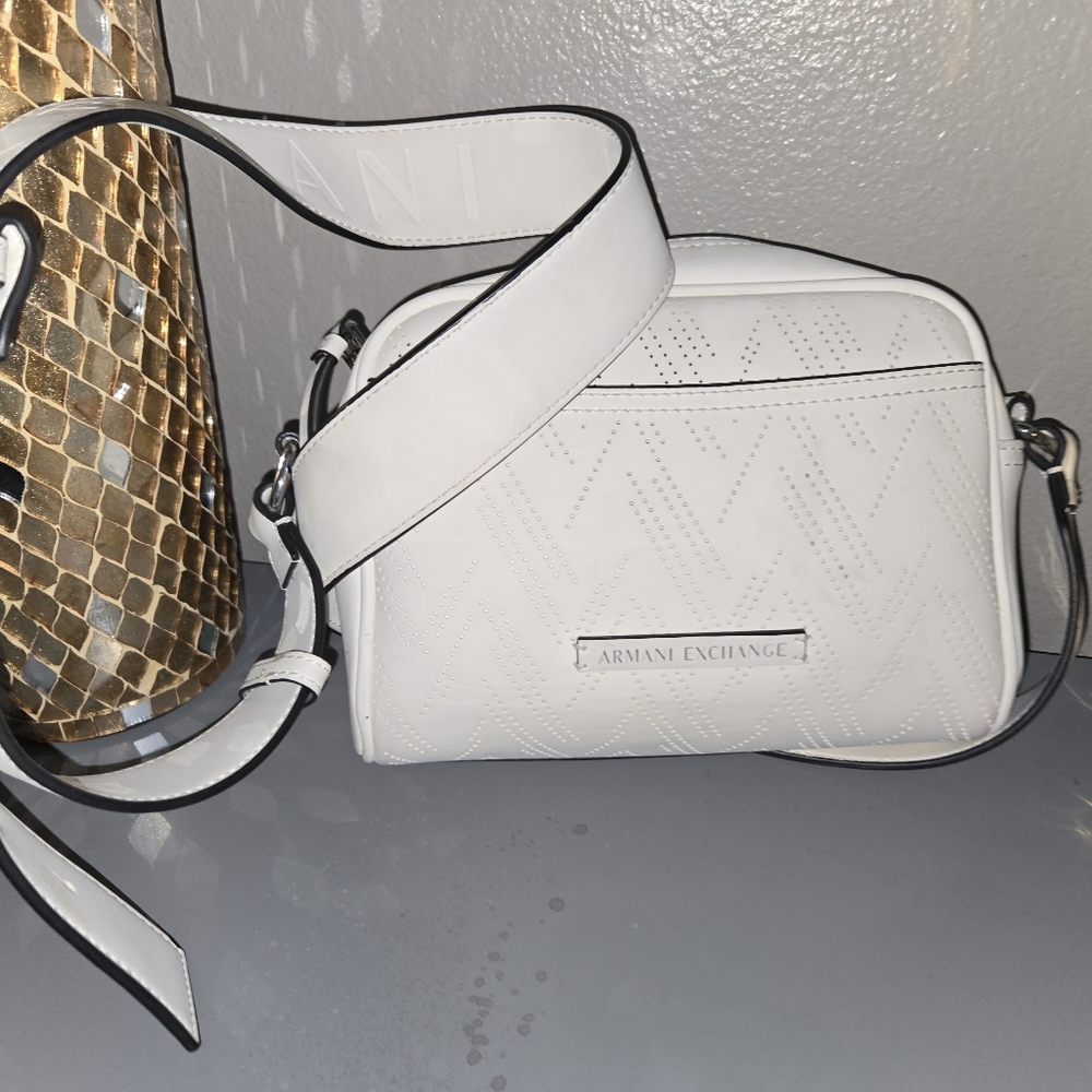 Armani Exchange White Crossbody Bag NWOT